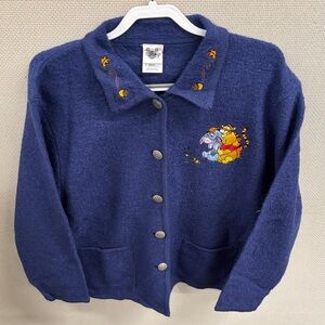 Winnie The Pooh Vintage The Disney Catalogue Embroidered Sweater Women’s Size M